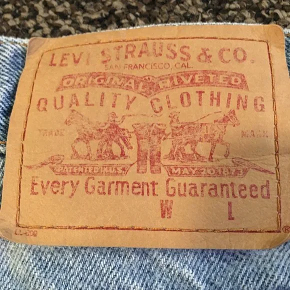 Levi's Vtg Y2K Women's Hi Rise Denim Shorts 14R - Picture 6 of 12